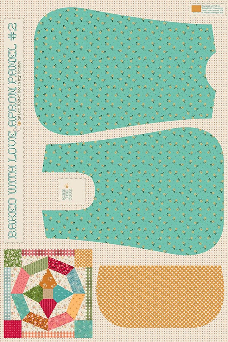 Baked With Love Home Decor Apron Panel #2
