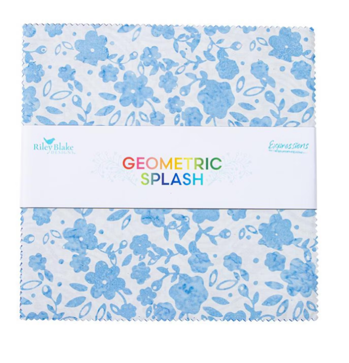 Batiks Geometric Splash 10" Stacker