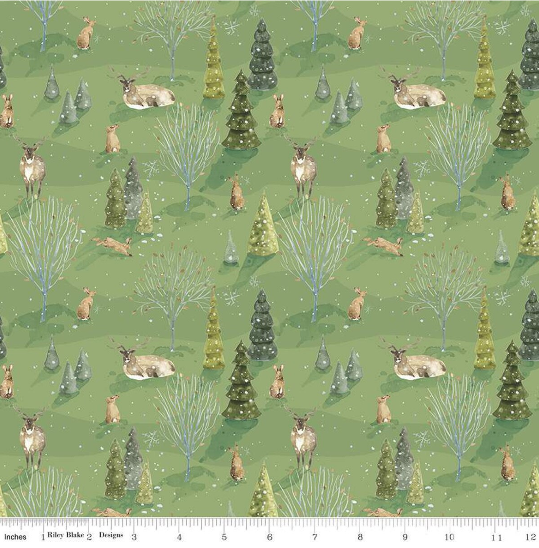 Santa's Tree Farm Woodland- Green