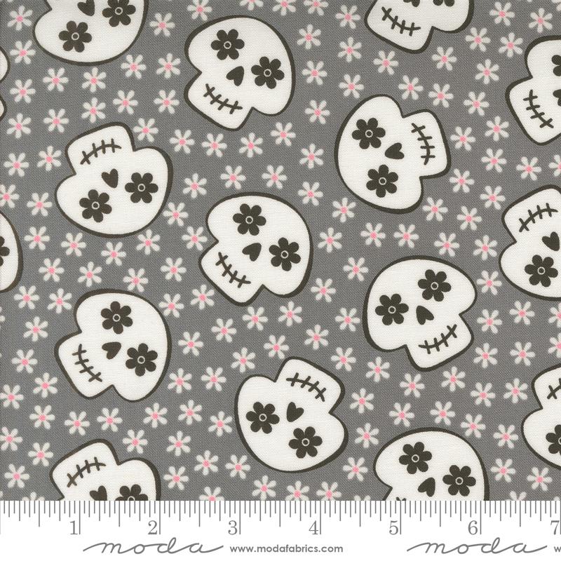 Cheery Skull Novelty Skulls Flowers- Shadow