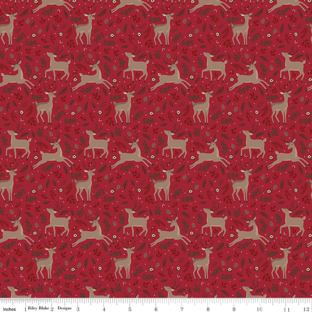 Christmas Time Deer- Red