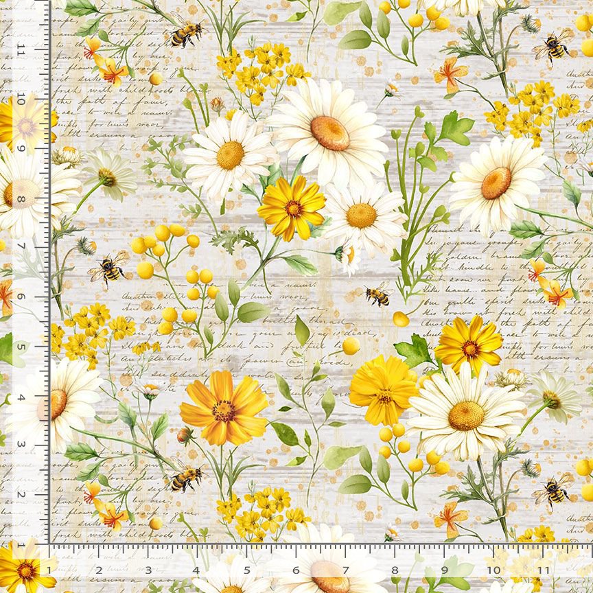 Daisies & Sunflowers with Text