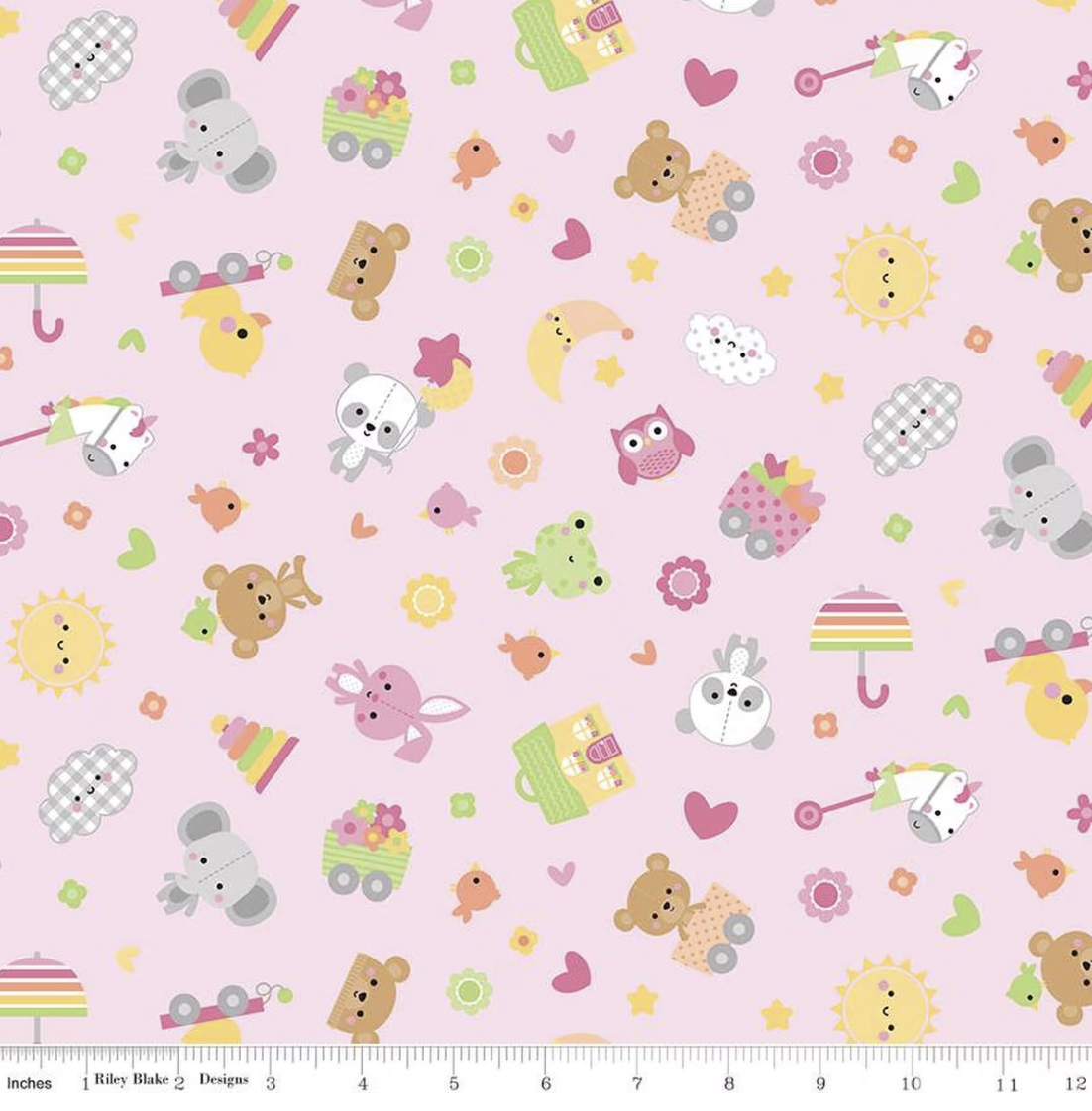 Flannel Bundle of Joy Toss- Pink