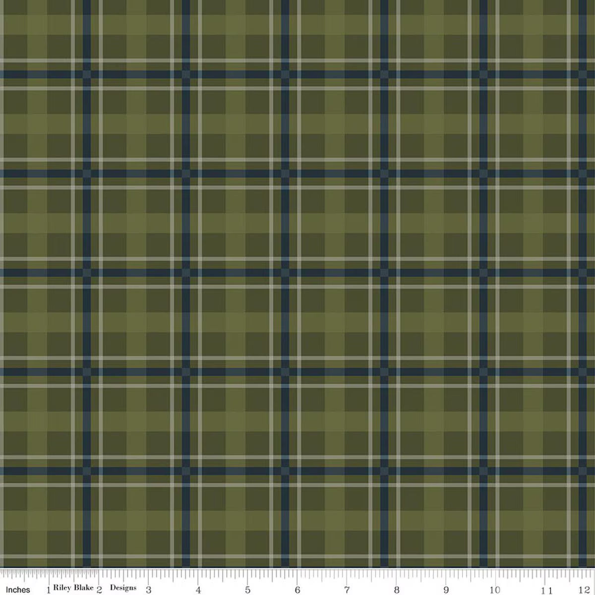 Flannel Cretaceous Plaid - Forest