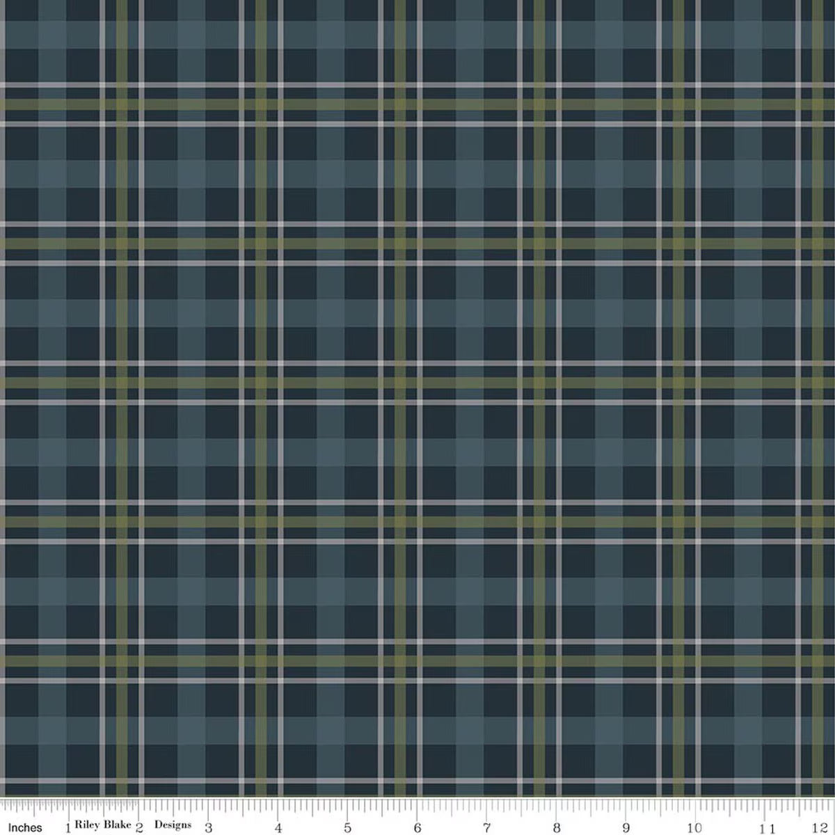 Flannel Cretaceous Plaid - Navy