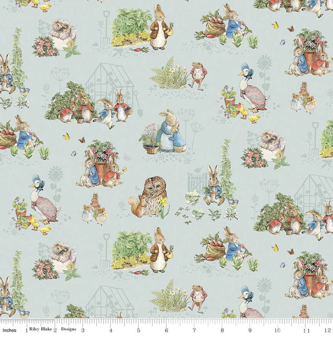 Flannel Peter Rabbit™ & Friends Characters- Blue