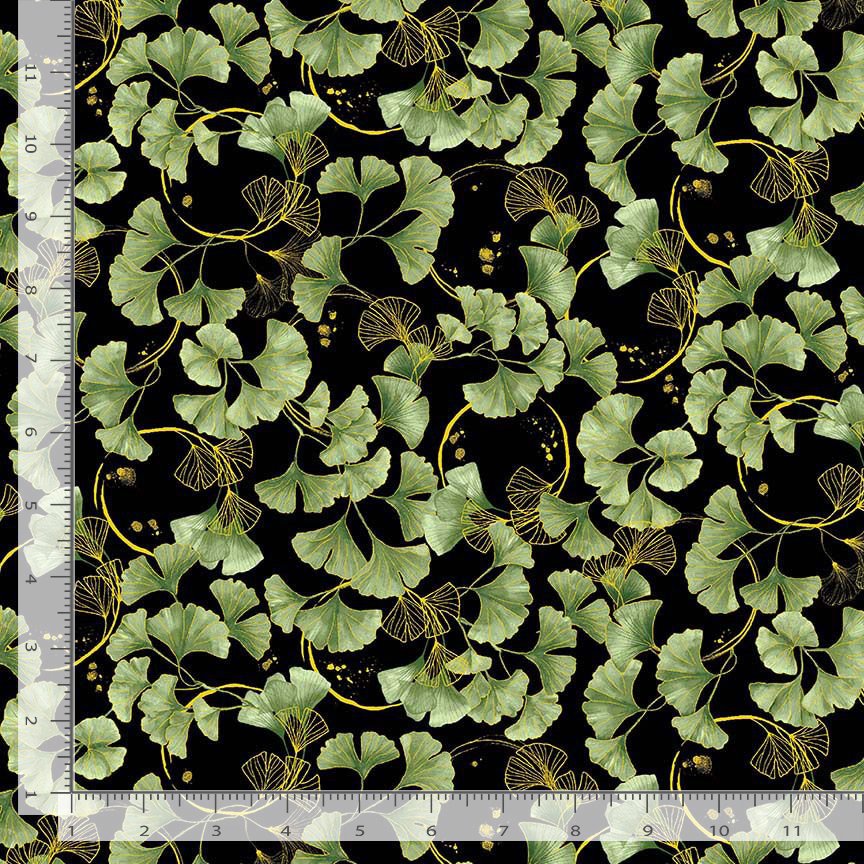 Metallic Ginkgo Leaves