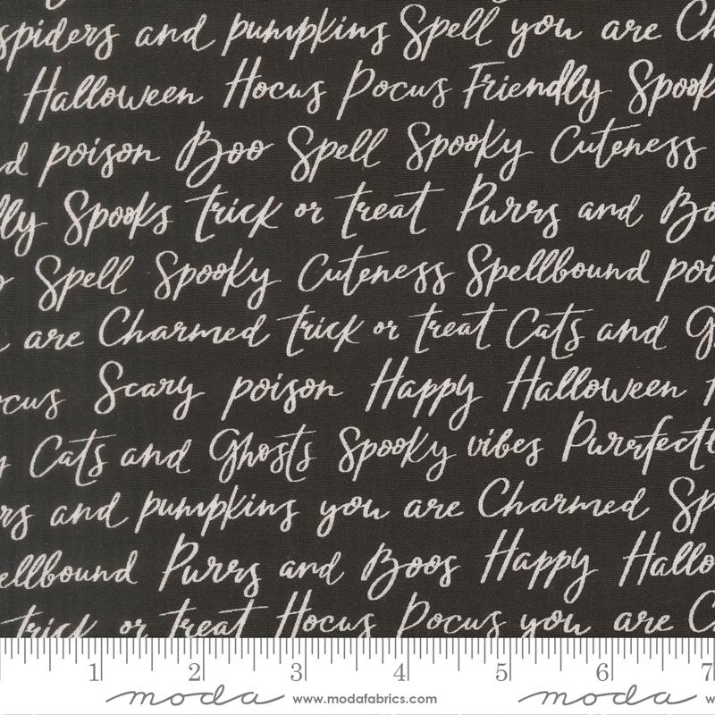 Happy Halloween Lettering Text- Black Cat