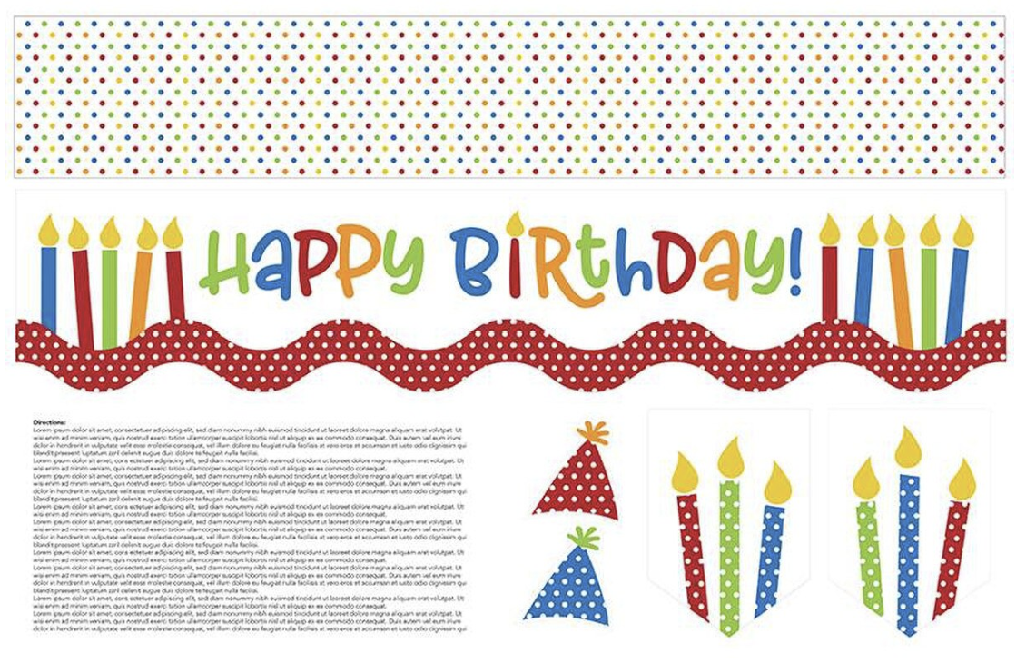 Mantel runner of the Month Home Décor Panel- Happy Birthday **Coming Soon**