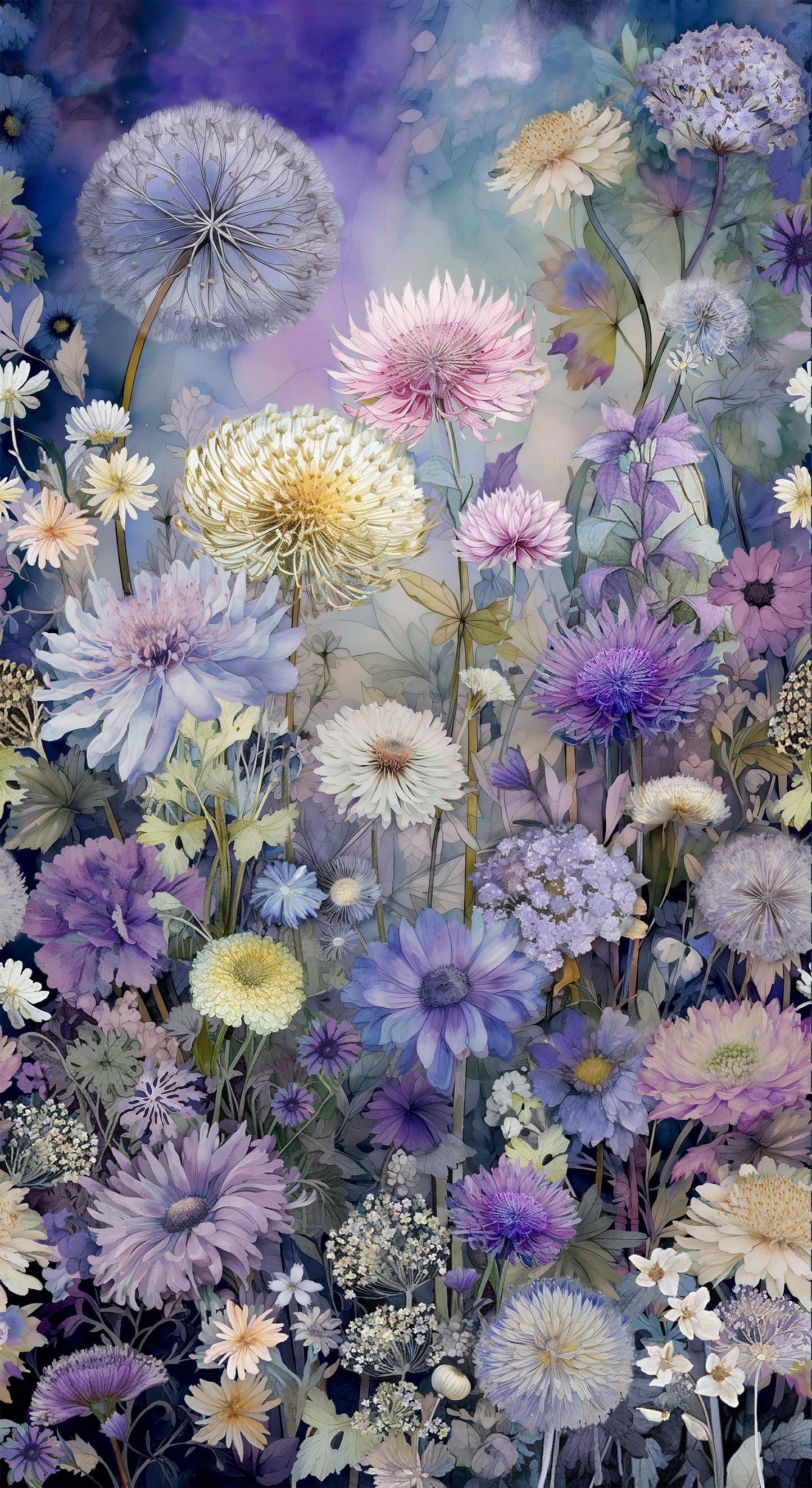 Mystic Meadow Floral Panel