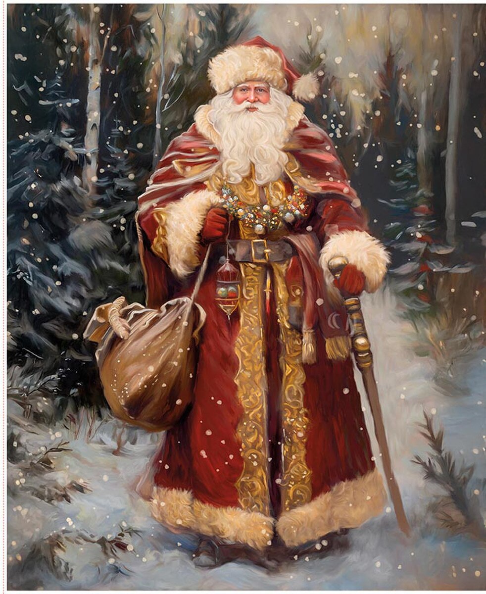 Picture a Christmas II Victorian Santa Panel