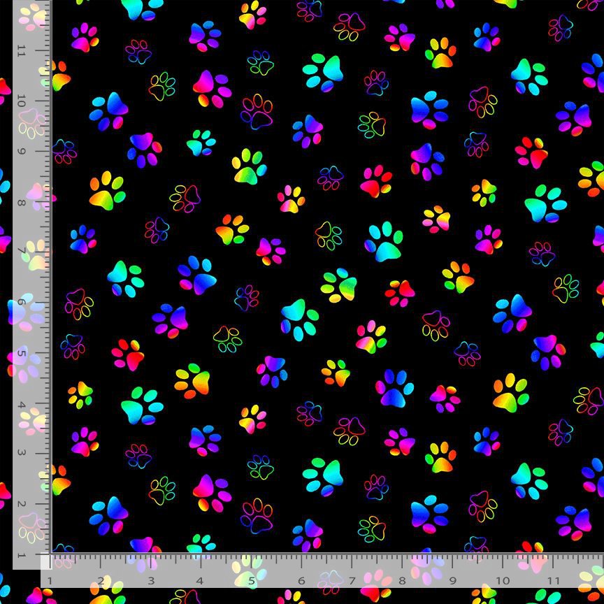 Rainbow Paw Prints