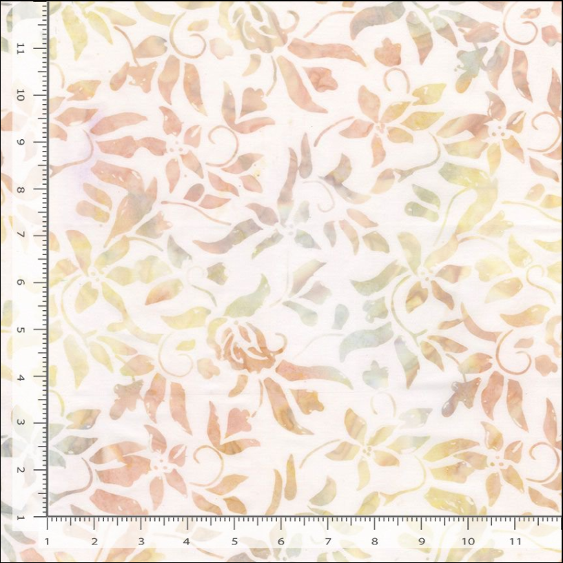 Simple Abstract Florals- Scone Tonga Batiks