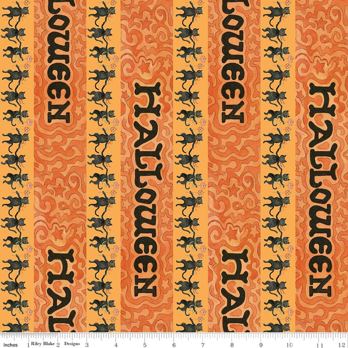 Spooky Halloween Stripe- Pumpkin