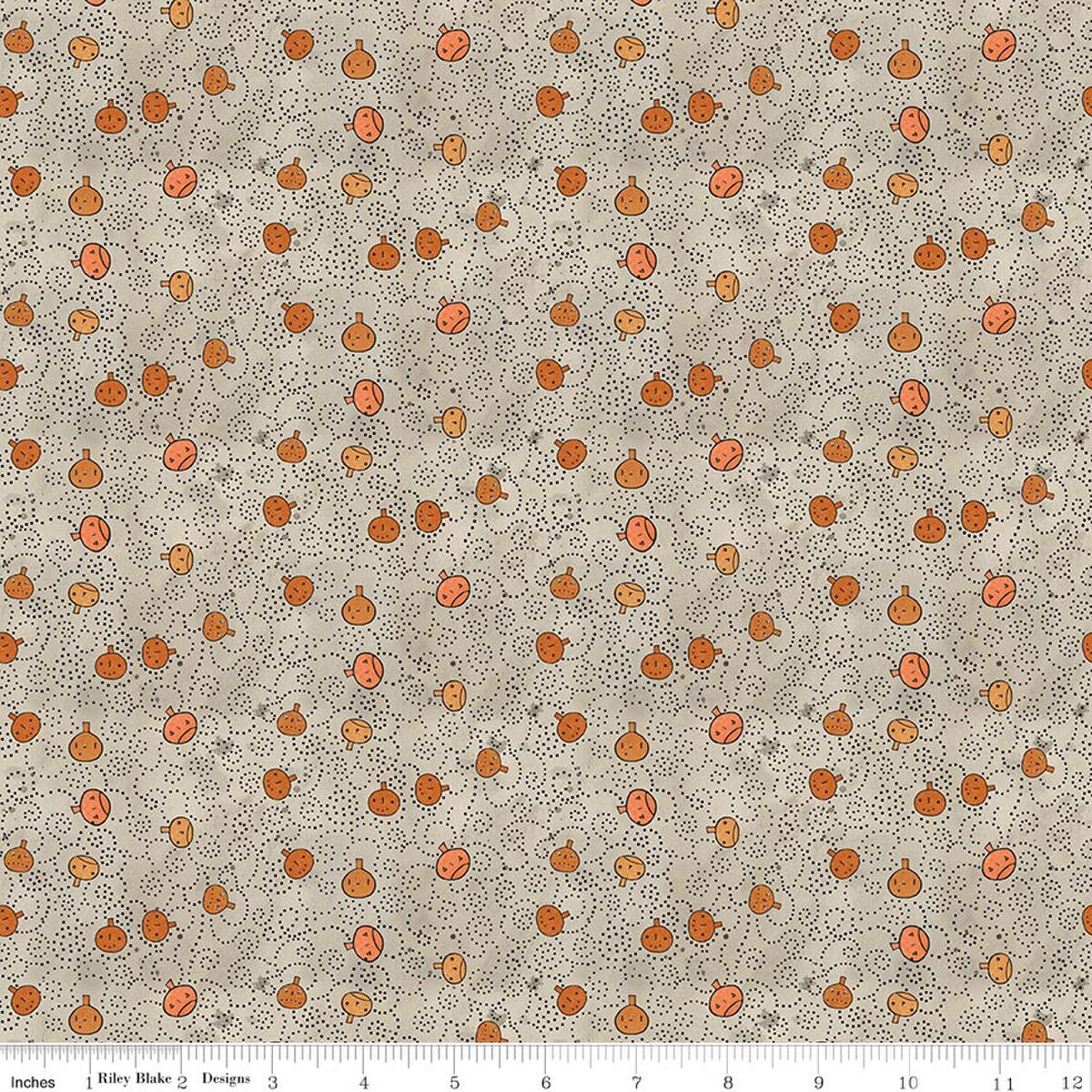 Spooky Pumpkins- Gray