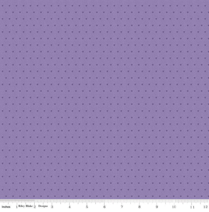 Stitcher's Flannel Dots - Purple