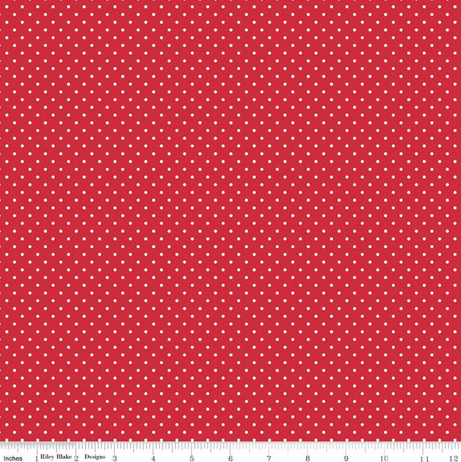 Swiss Dot- Red