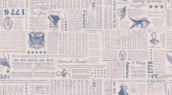 Wide Back Americana Liberty- Blue