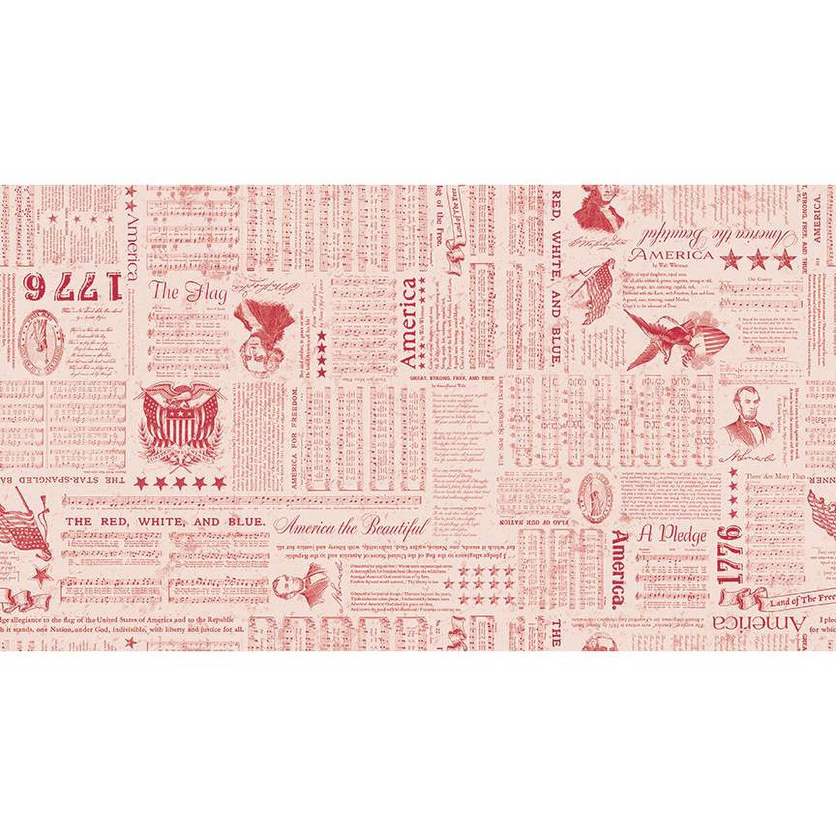 Wide Back Americana Liberty- Red