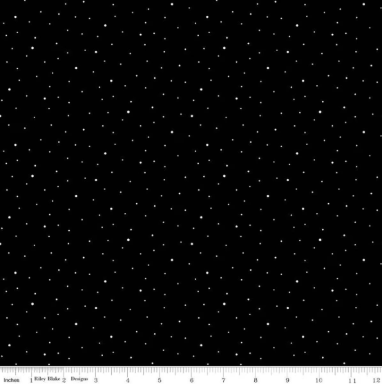 Wide Back Dapple Dot- Black