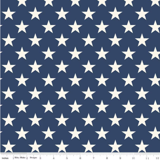 Wide Back Freedom Garden Stars- Blue
