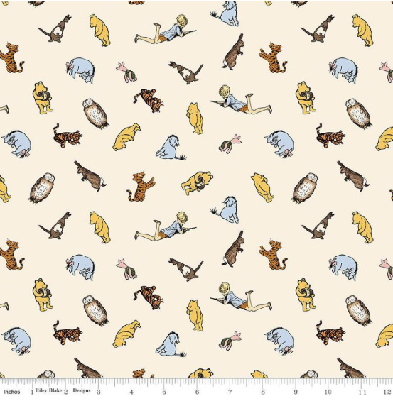 Winnie the Pooh Characters- Cream