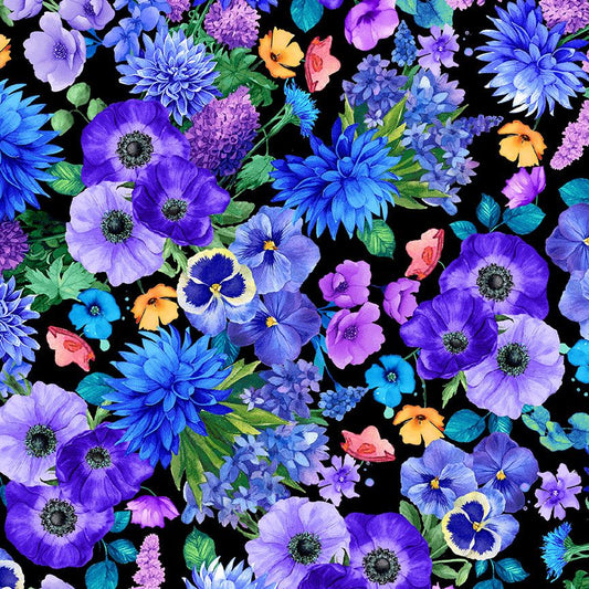 Wildflower Bouquet Packed- Black