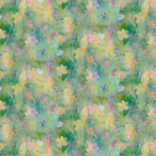 Wildflower Field- Green