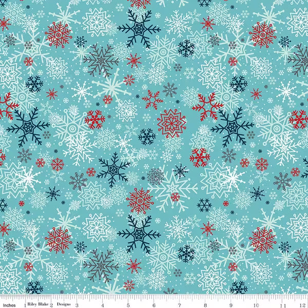 A Perfect Winter Snowflakes- Blue