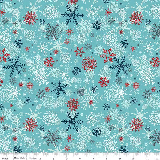 A Perfect Winter Snowflakes- Blue