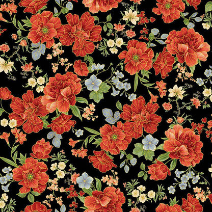 Metallic Asian Medium Floral