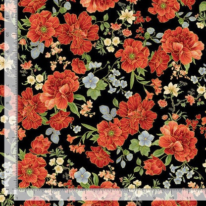 Metallic Asian Medium Floral