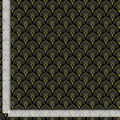 Asian Metallic Scallops- Black