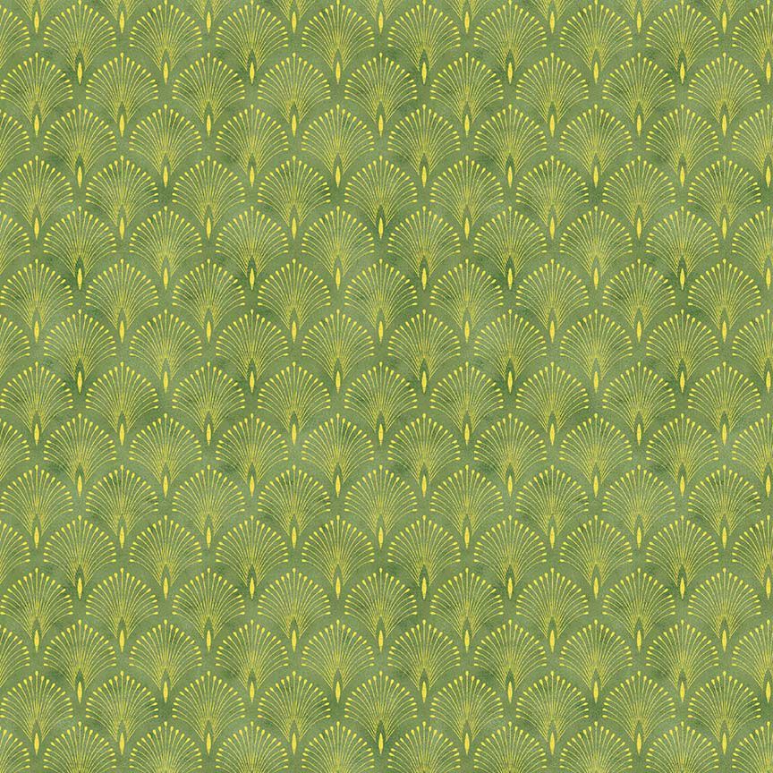 Asian Metallic Scallops- Green