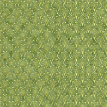 Asian Metallic Scallops- Green