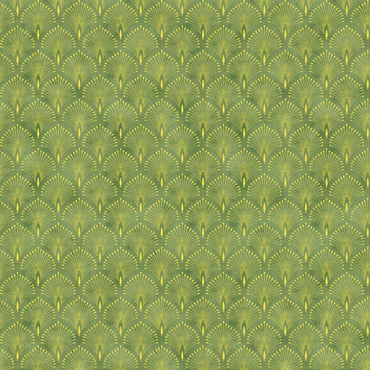 Asian Metallic Scallops- Green