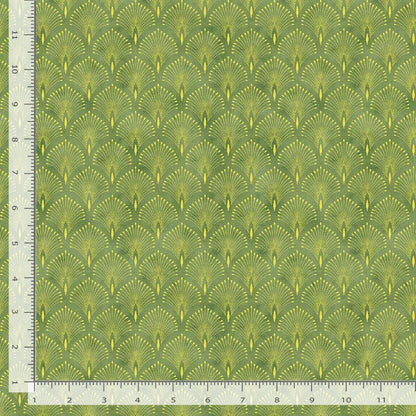 Asian Metallic Scallops- Green