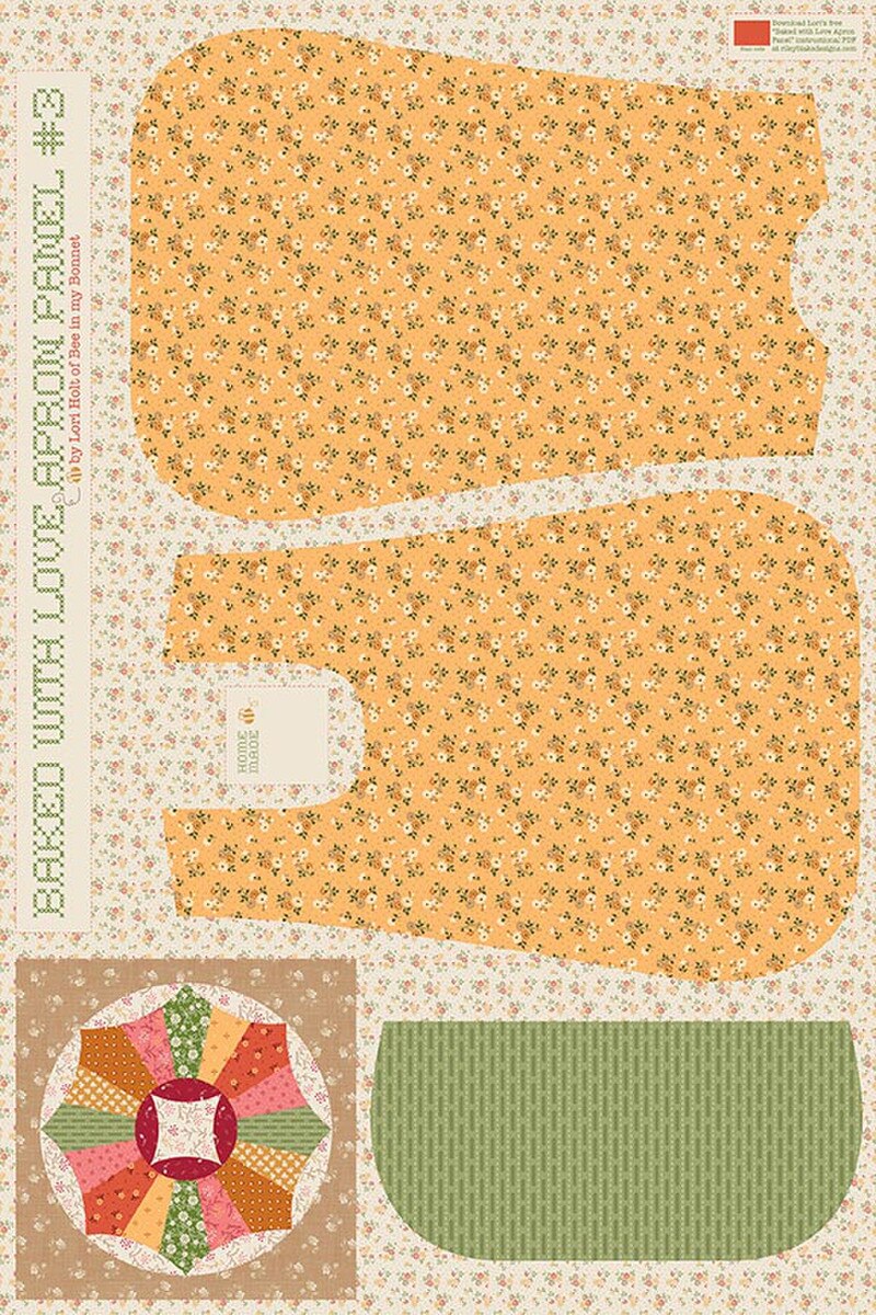 Baked With Love Home Decor Apron Panel #3