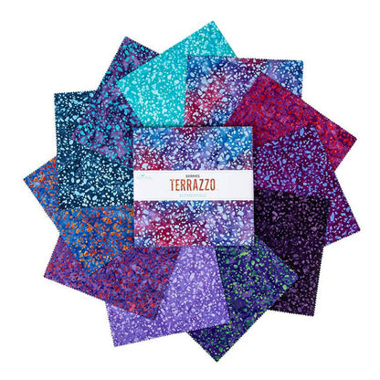 Batiks Elementals Terrazzo Berries 10" Stacker A
