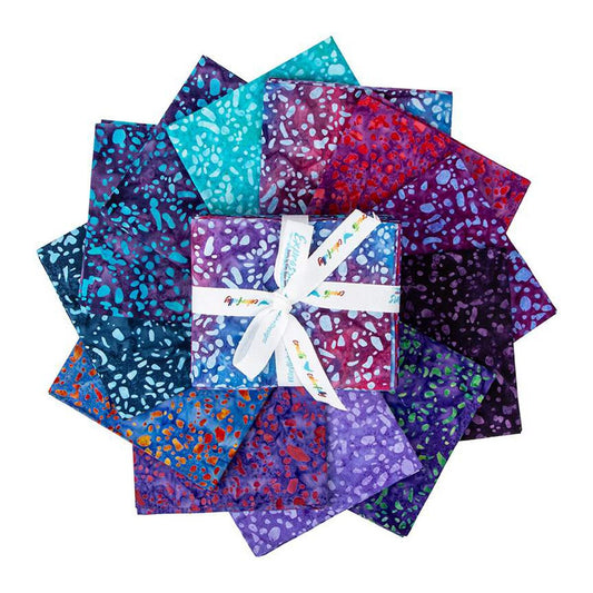 Batiks Elementals Terrazzo Berries Fat Quarter Bundle A