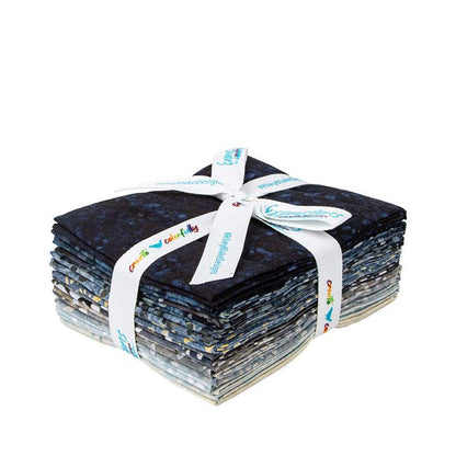 Batiks Elementals Terrazzo Frosty Fat Quarter Bundle E