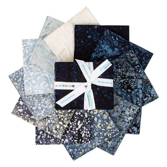Batiks Elementals Terrazzo Frosty Fat Quarter Bundle E
