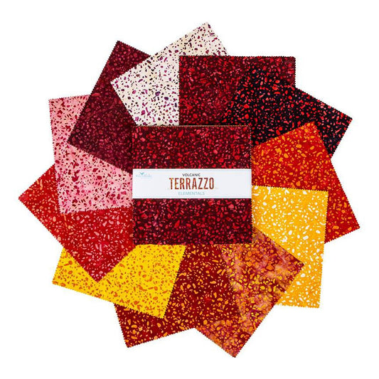 Batiks Elementals Terrazzo Volcanic 10" Stacker B