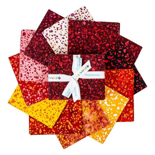 Batiks Elementals Terrazzo Volcanic Fat Quarter Bundle B