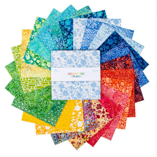 Batiks Geometric Splash 10" Stacker