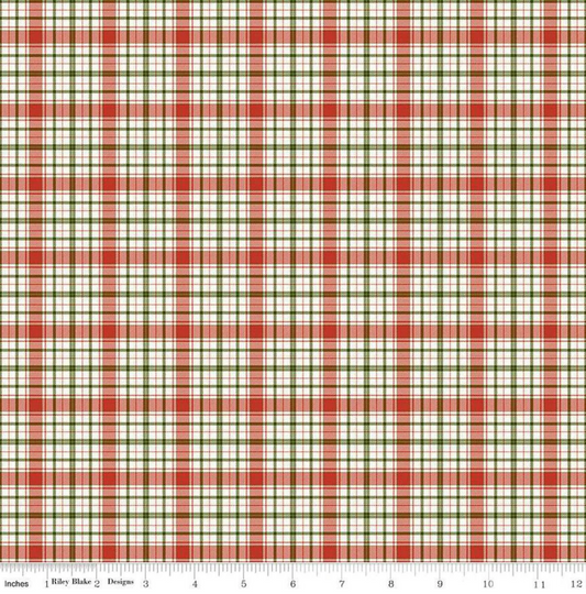 Christmas is in Town Plaid- Multi