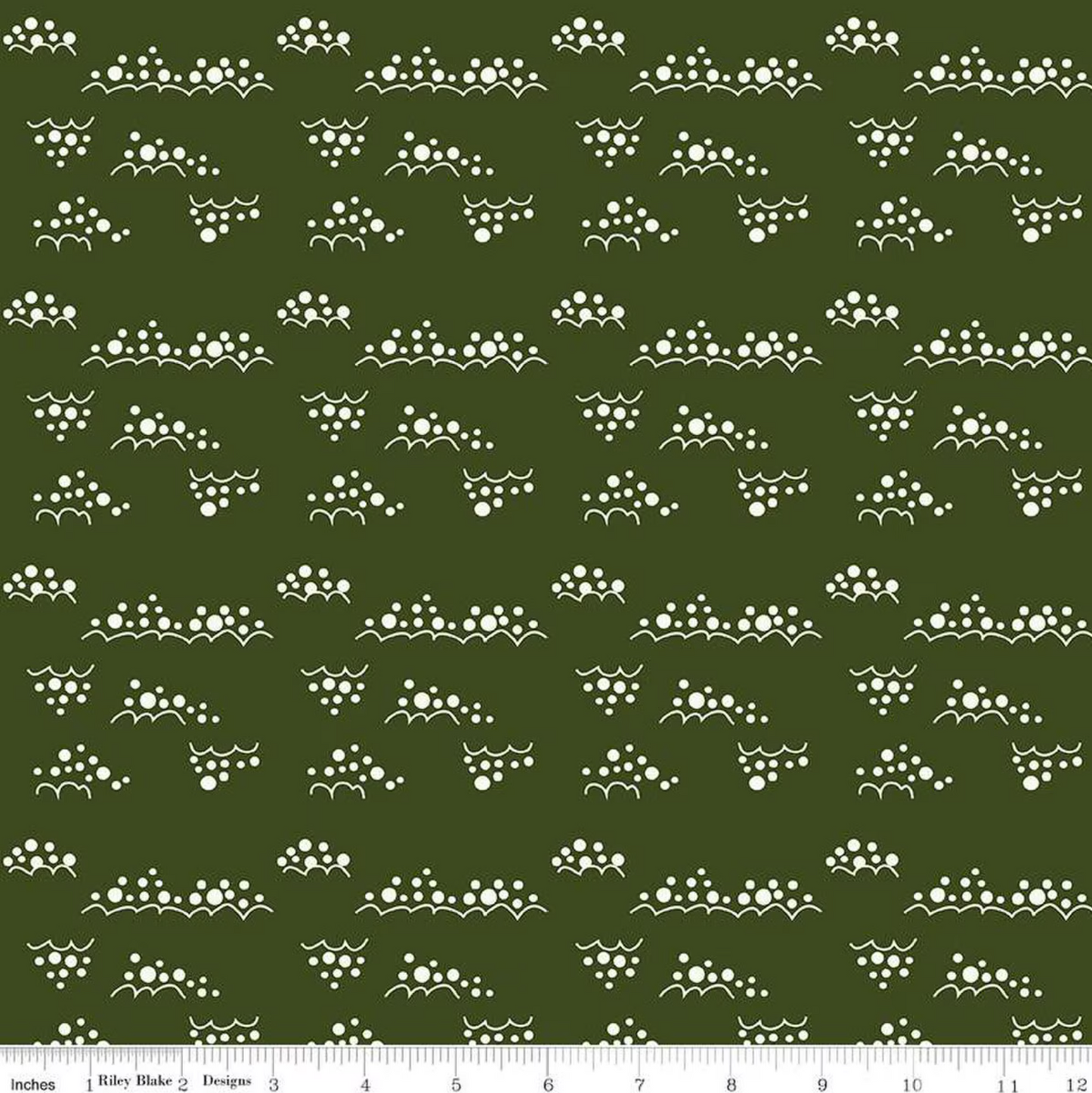 Christmas is in Town Snowballs- Dark Green