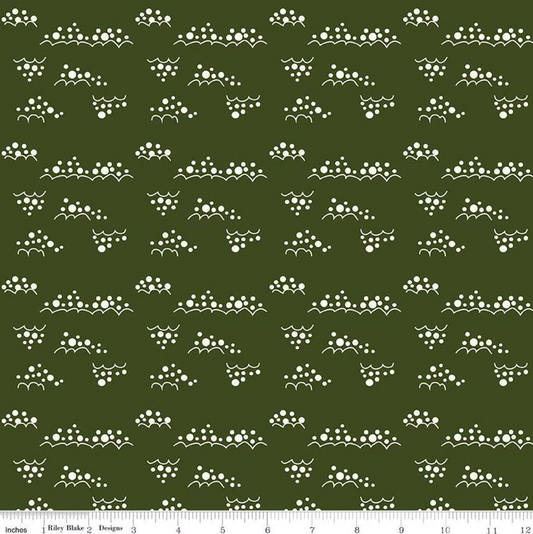 Christmas is in Town Snowballs- Dark Green