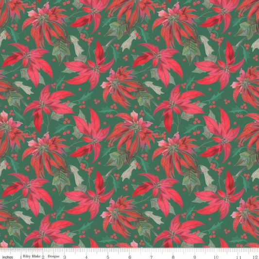 Merry Little Christmas Holly- Green