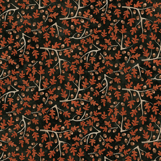 Bittersweet Farm Gold Oaks and Acorns- Midnight